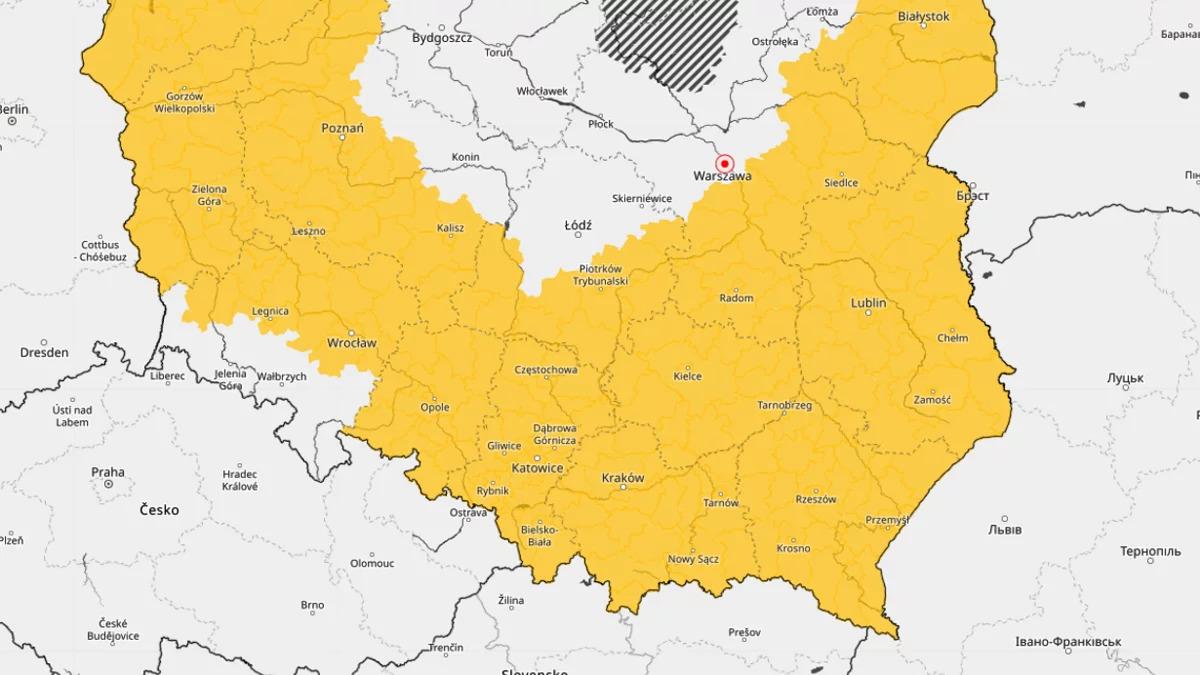 Zacznie się w nocy. Alert dla województwa świętokrzyskiego - Zdjęcie główne