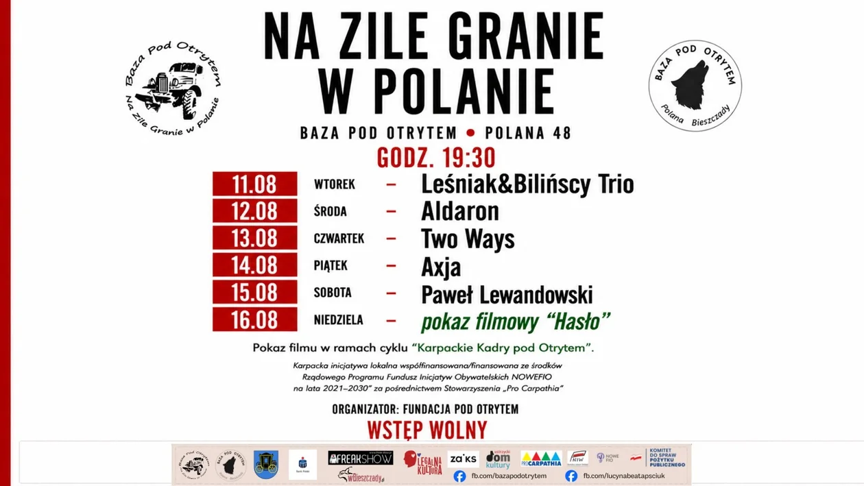 CZWARTEK, PIĄTEK, SOBOTA, NIEDZIELA