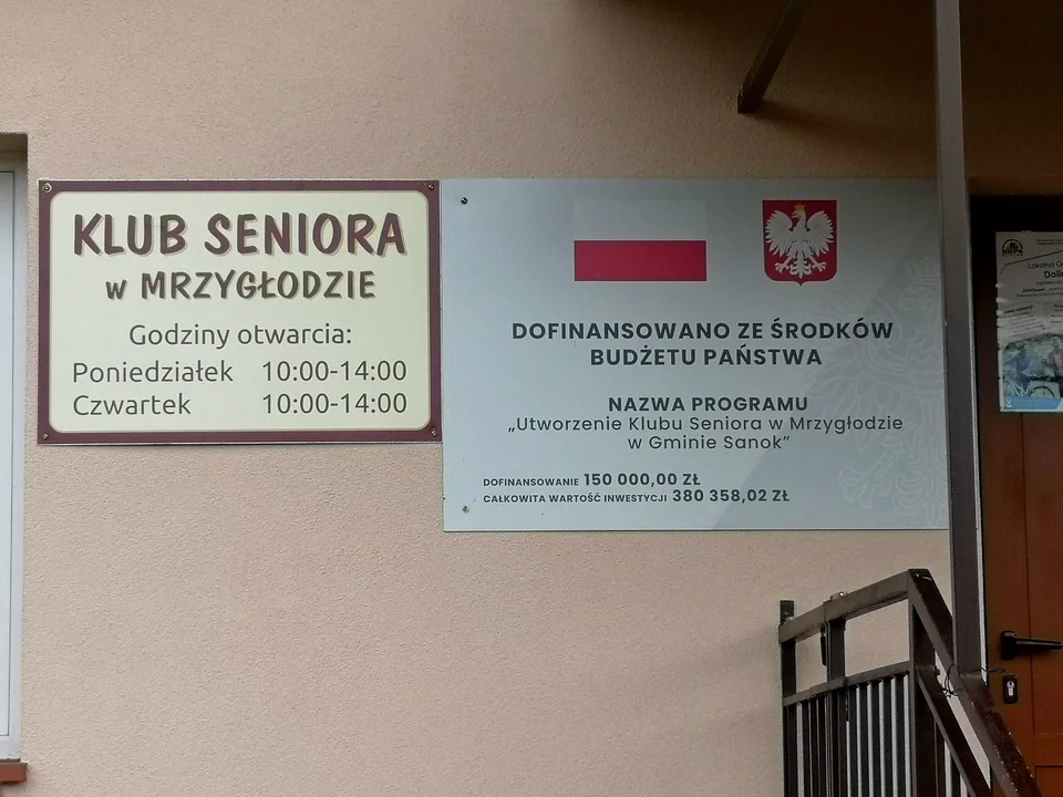 Klub seniora w Mrzygłodzie