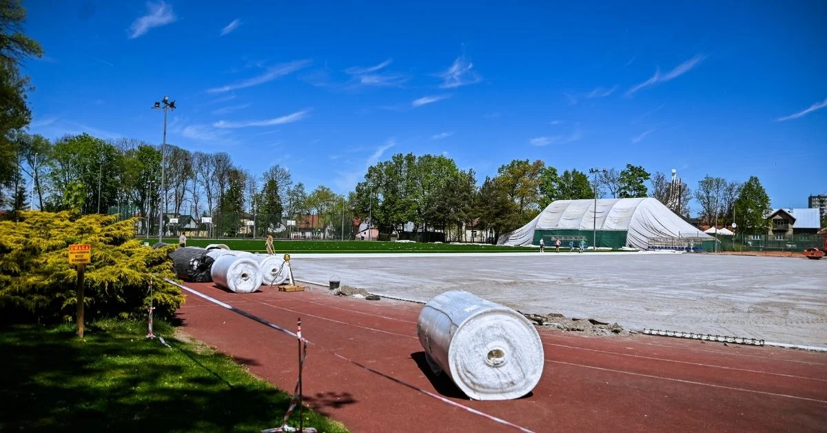 Boisko Gryf w remoncie