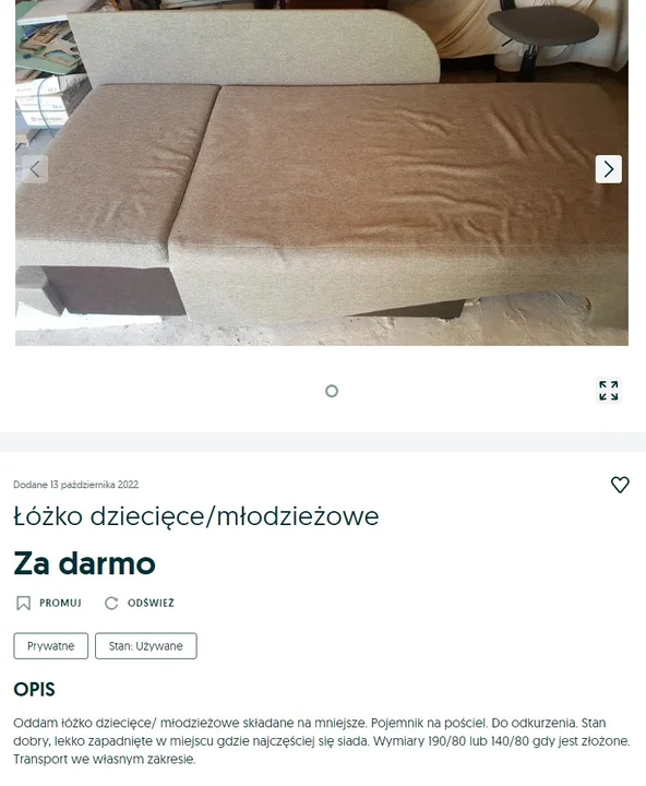 Te przedmioty rzeszowianie oddadzą za darmo. Przegląd ogłoszeń z OLX