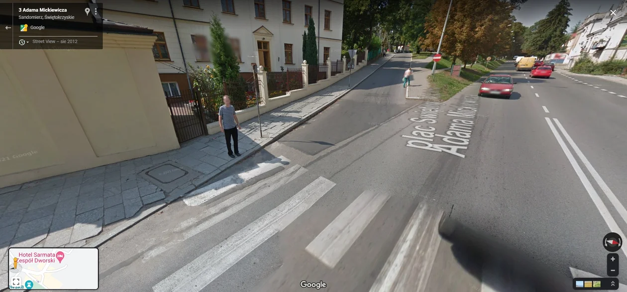 Google Street View w Sandomierzu