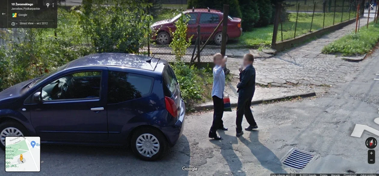 Mieszkańcy Podkarpacia na zdjęciach Google Street View