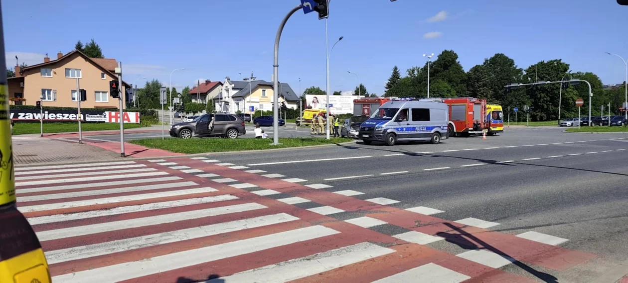 Wypadek na obwodnicy w Rzeszowie
