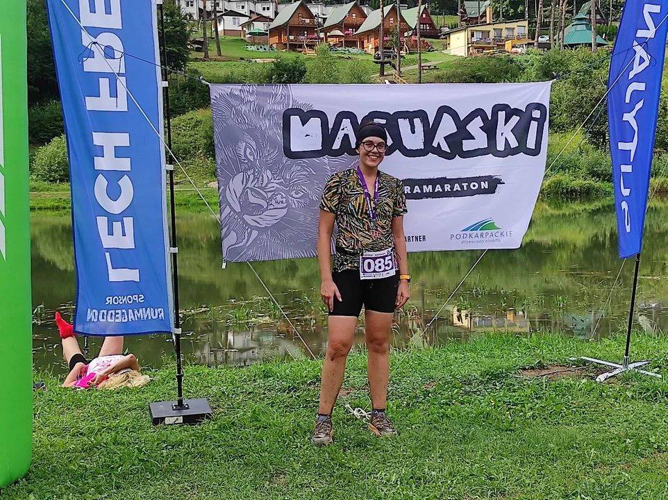 VIII Ultramaraton Magurski - meta biegu na 23 km