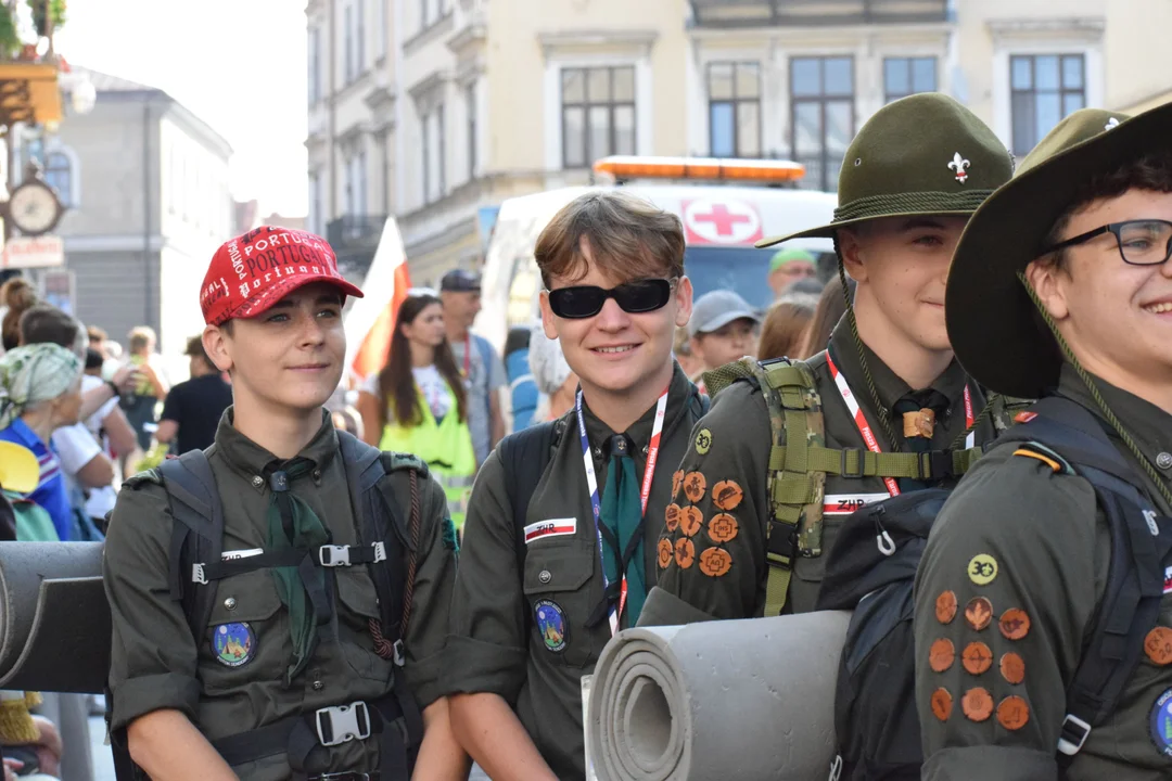 Wyjście Pielgrzymki Tarnowskiej z Tarnowa