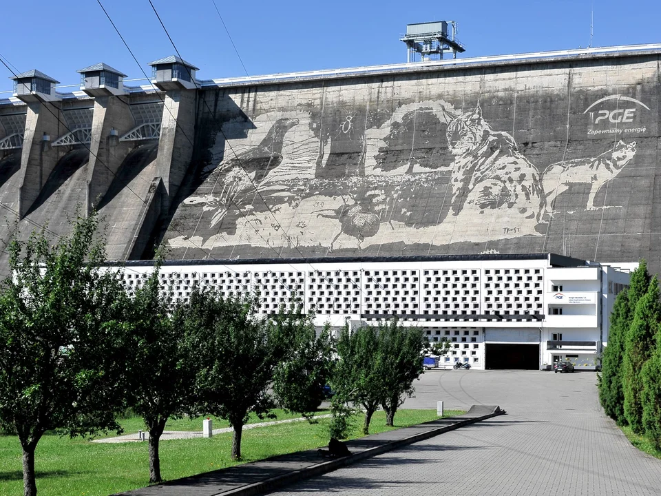 Gigant w świecie murali na zaporze w Solinie. Pamiętasz ten obraz? [ZDJĘCIA] - Zdjęcie główne