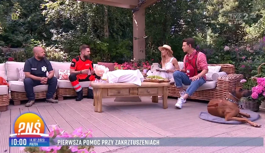 Wojciech Machowski, ratownik medyczny z Kolbuszowej w programie "Pytanie na śniadanie" w TVP2 - Zdjęcie główne