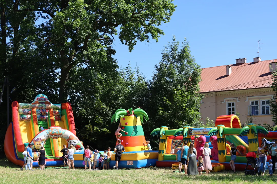 Widok na dmuchańce