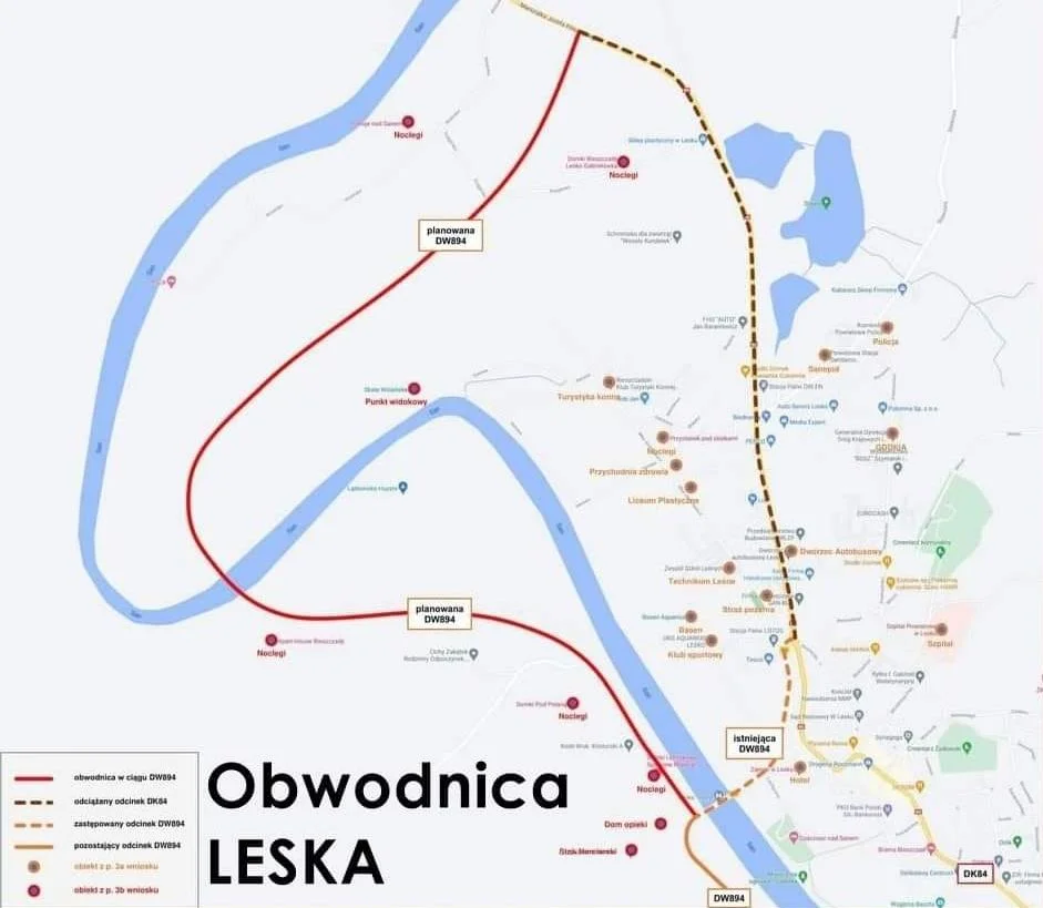 Mieszkańcy mówią ponownie „NIE” planowanej lokalizacji obwodnicy Leska. Dzisiaj odbędzie się protest! - Zdjęcie główne