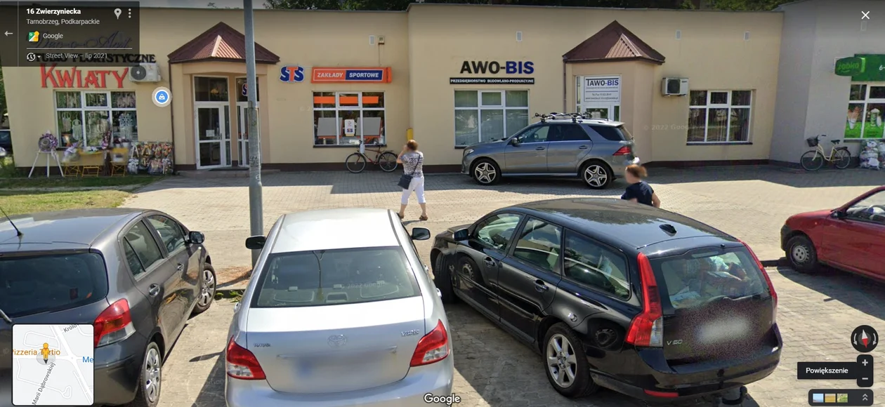 Google Street View - zdjęcia z 2021 roku z Tarnobrzega