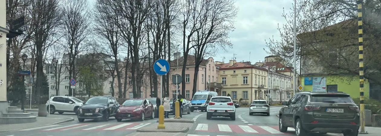 Kolizja na Dąbrowskiego w Rzeszowie