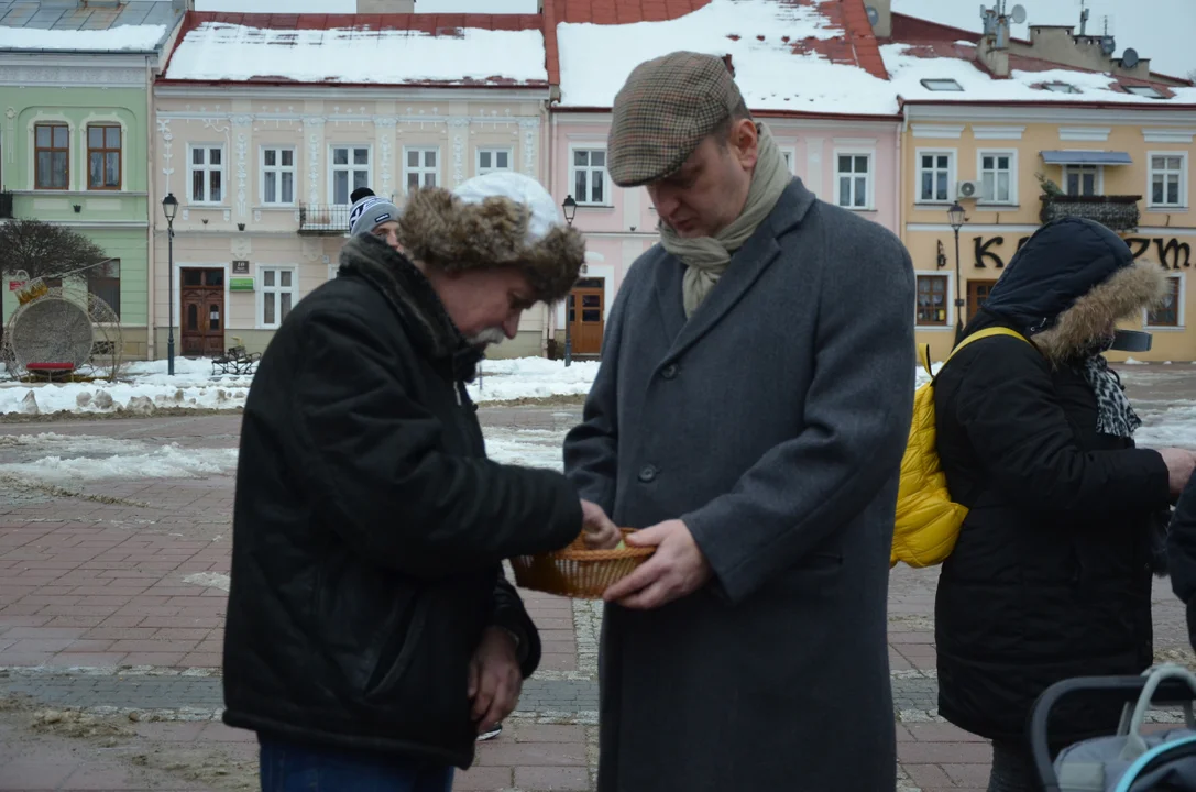 Wigilijne spotkanie na sanockim Rynku