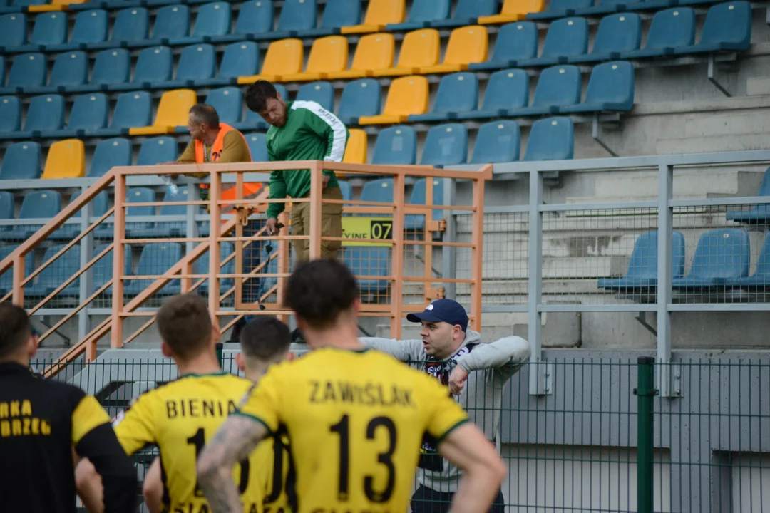 Kibice na meczu Siarka Tarnobrzeg - Pogoń Siedlce