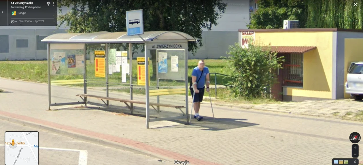 Google Street View - zdjęcia z 2021 roku z Tarnobrzega