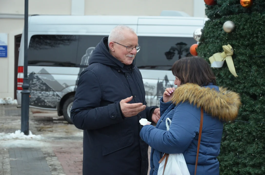 Wigilijne spotkanie na sanockim Rynku