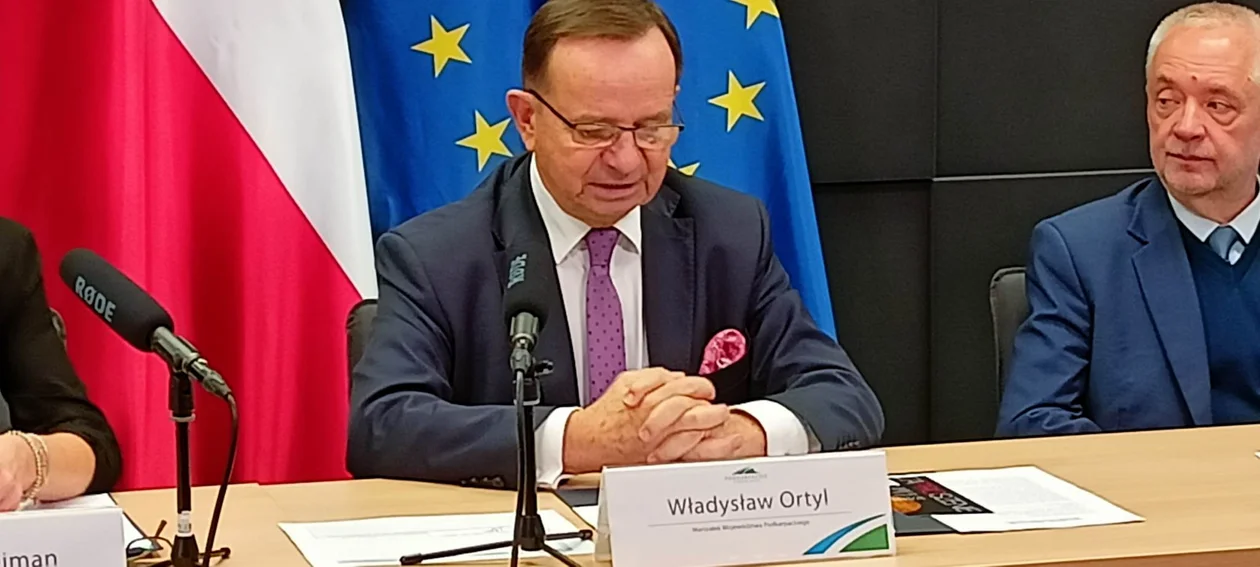 Konferencja Władysława Ortyla w sprawie otwarcia Podkarpackiego Centrum Nauki Łukasiewicz