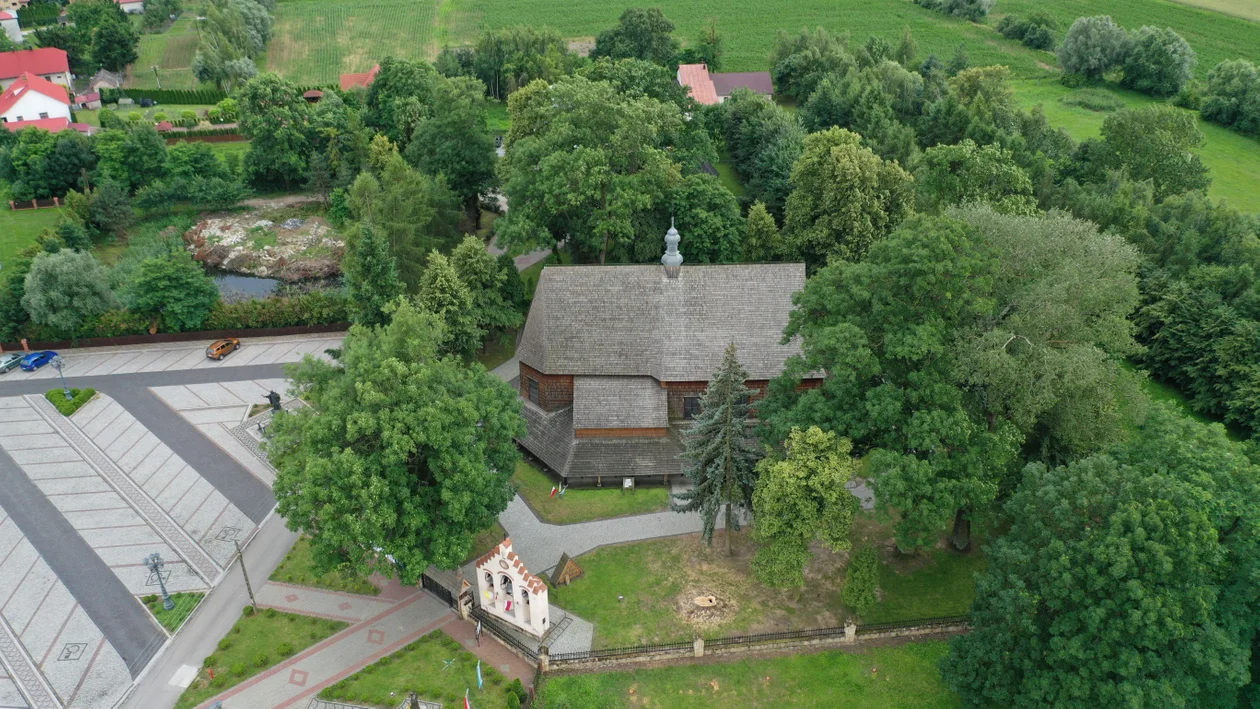 Gmina Gawłuszowice z lotu ptaka lipiec 2023 r.