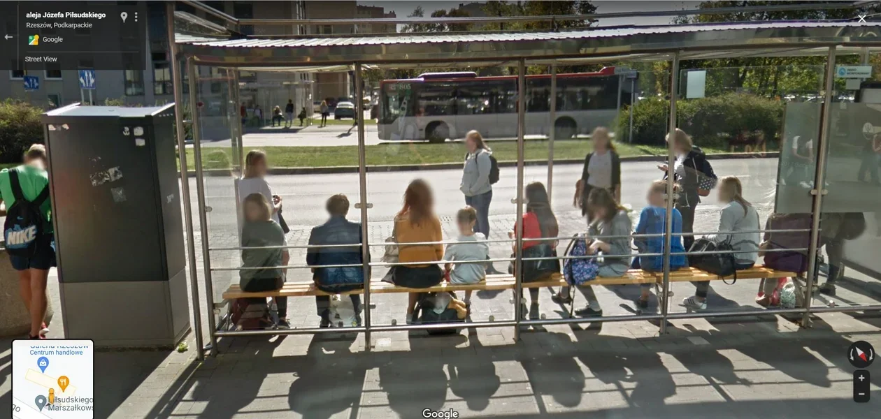 Mieszkańcy Podkarpacia na zdjęciach Google Street View