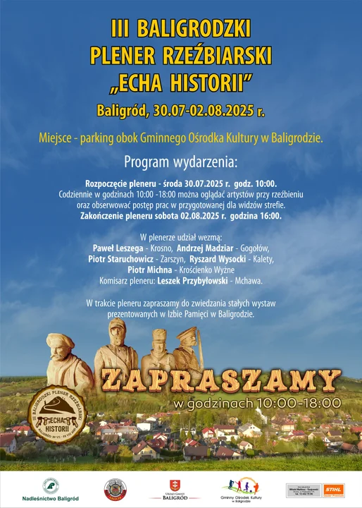 Plan wydarzeń na weekend w Bieszczadach (31 lipca - 3 sierpnia)