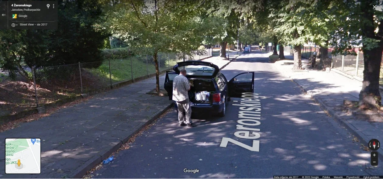 Mieszkańcy Podkarpacia na zdjęciach Google Street View