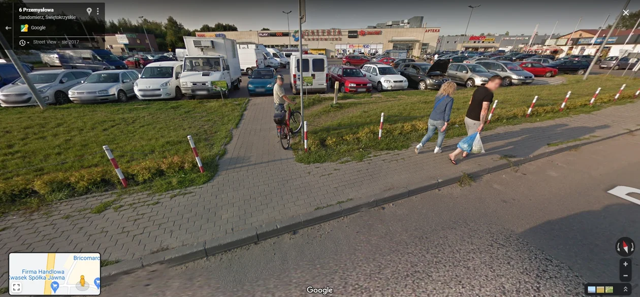 Google Street View w Sandomierzu