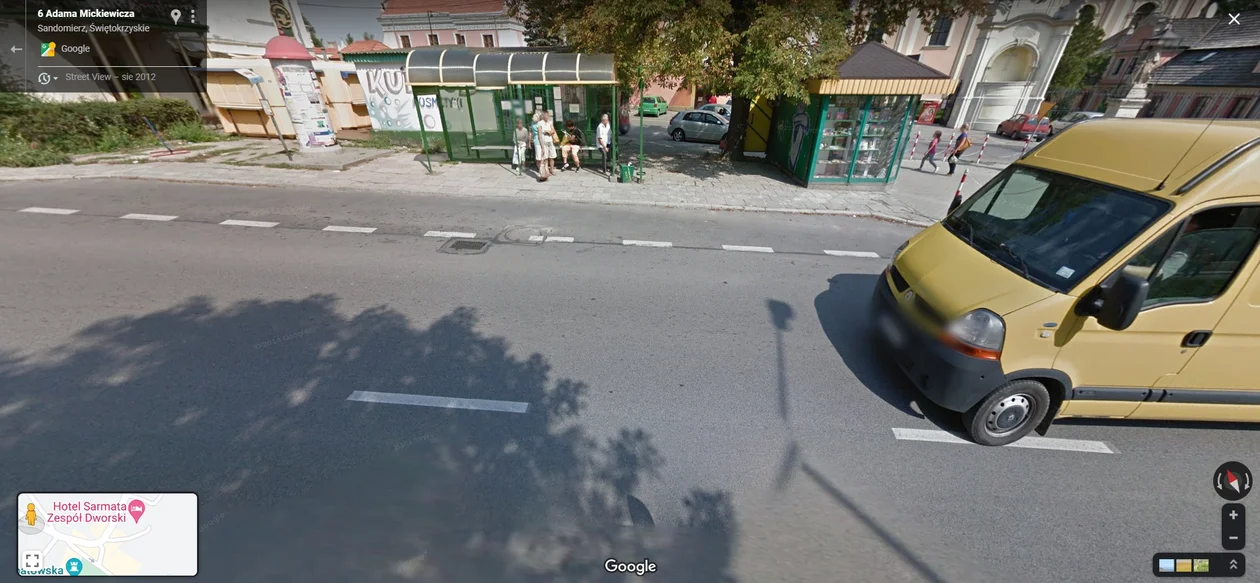 Google Street View w Sandomierzu