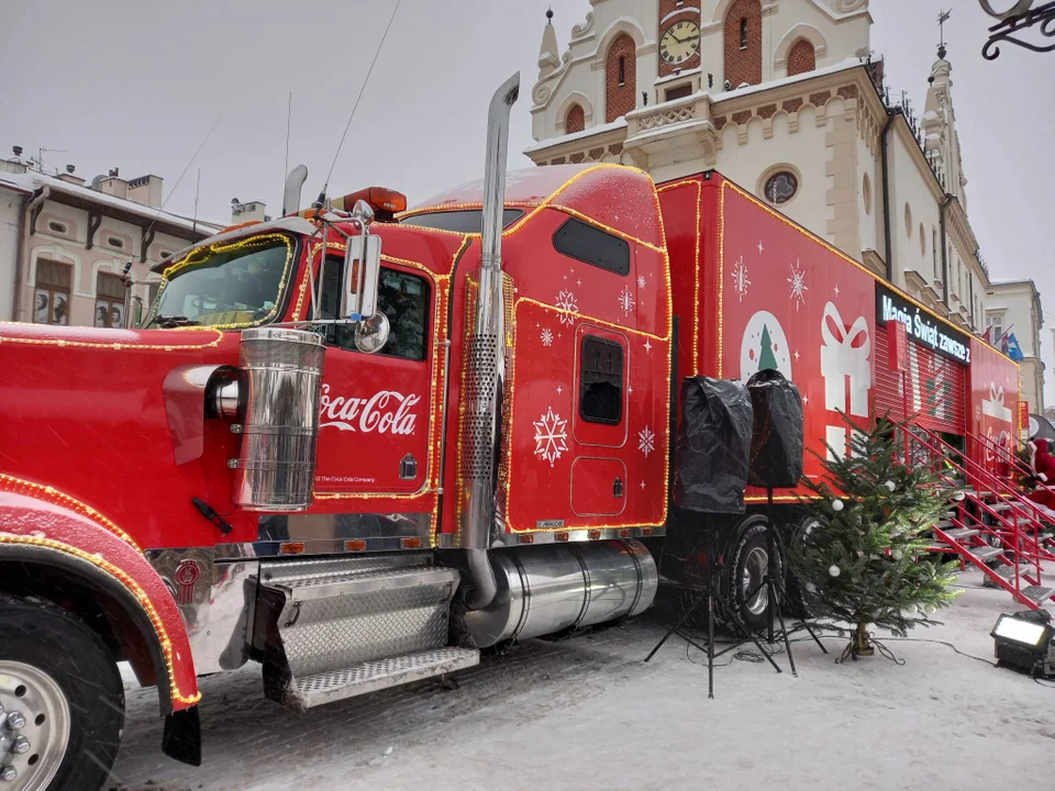 Świąteczna ciężarówka Coca-Coli odwiedziła Rzeszów