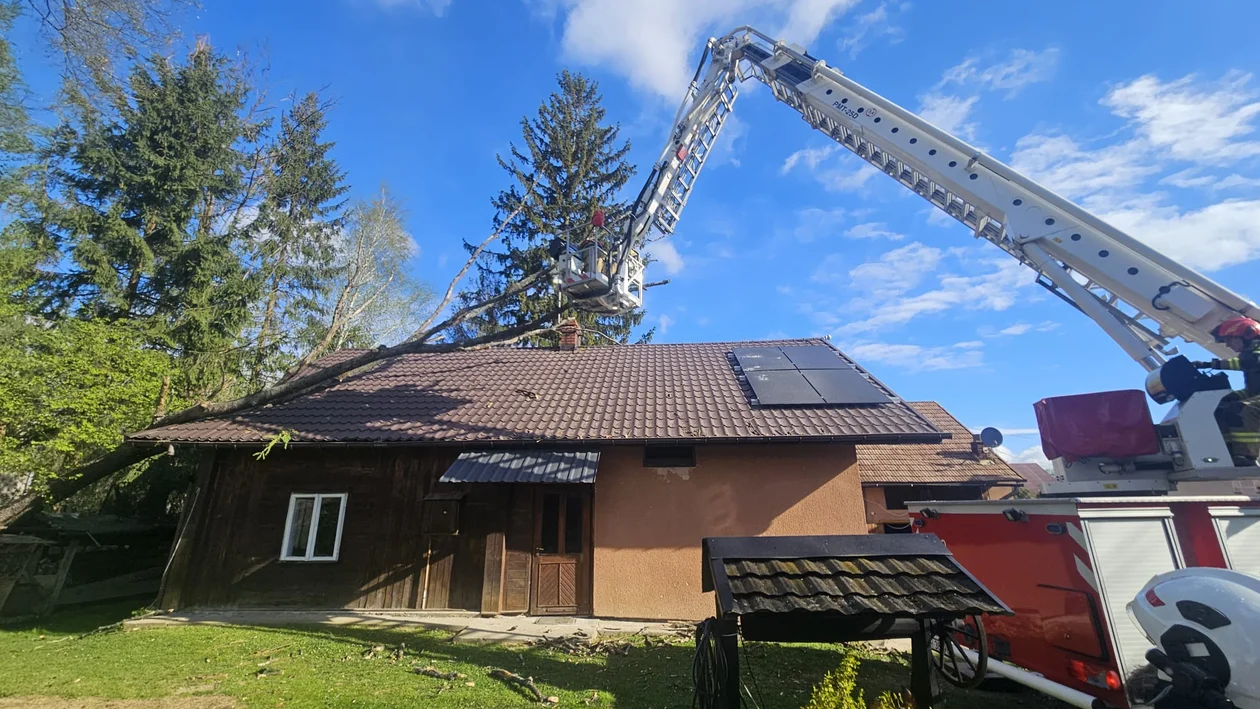 Silny wiatr paraliżuje region