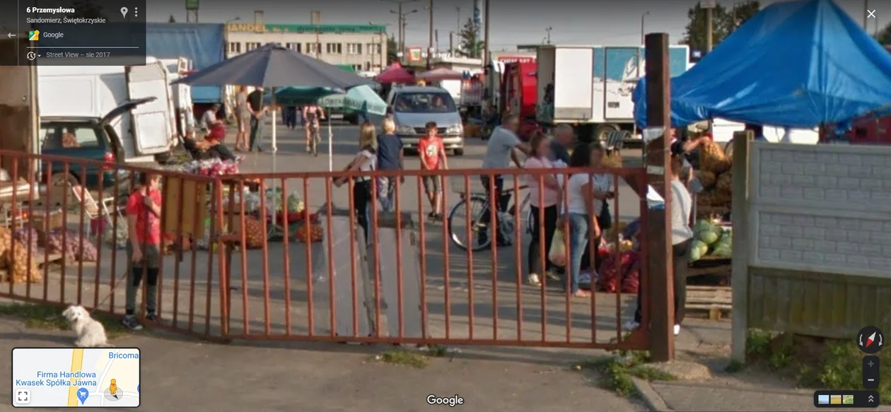 Google Street View w Sandomierzu