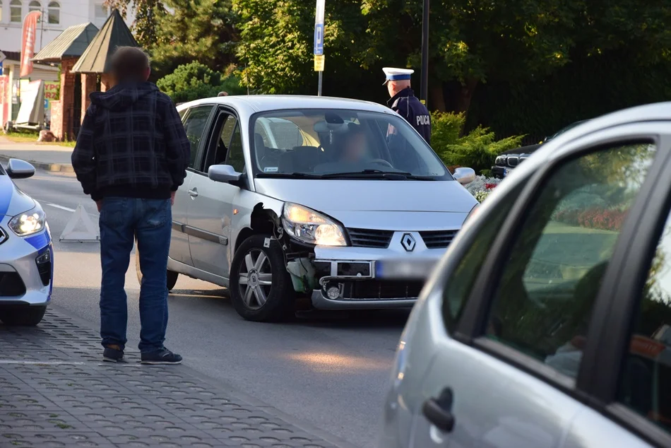 Stłuczka na ulicy Jana Pawła II w Kolbuszowej