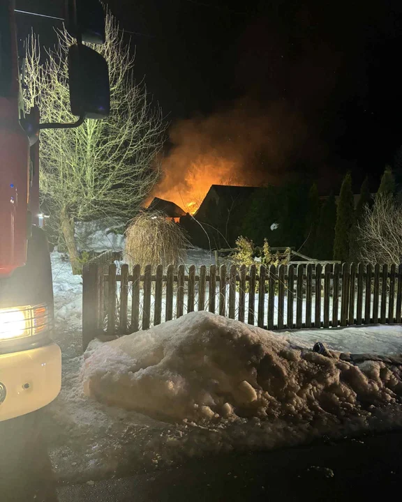 Pożar stolarni w regionie