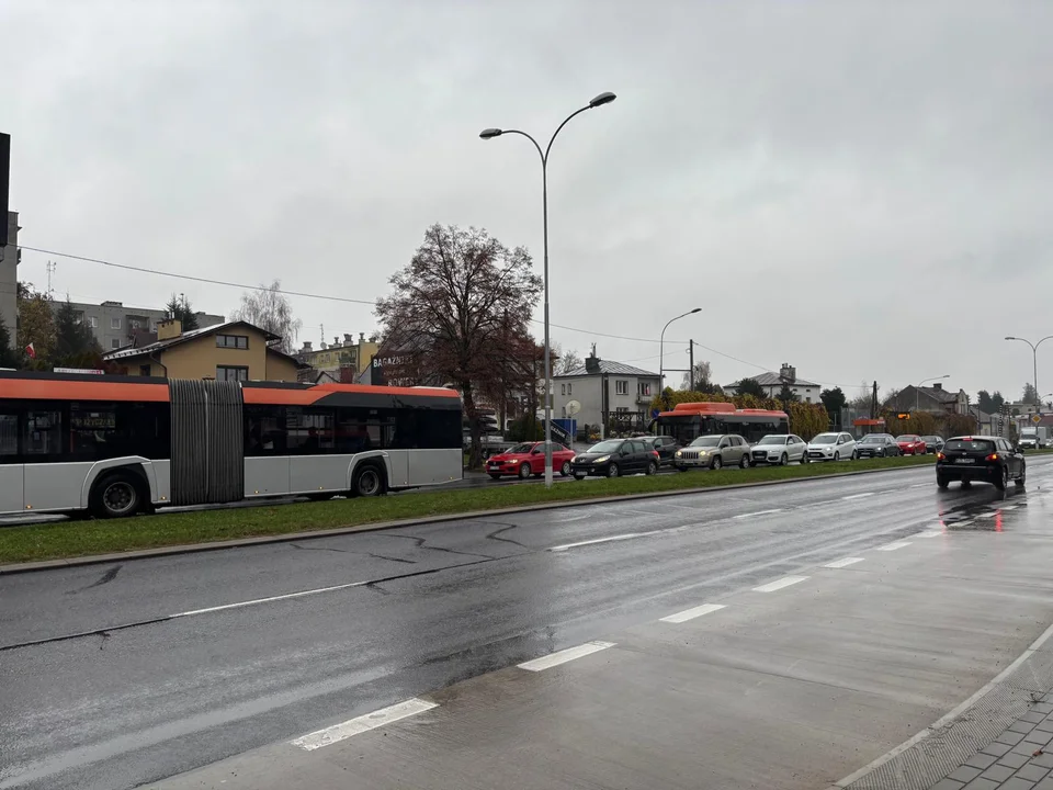 Kolizja na ulicy Lwowskiej w Rzeszowie