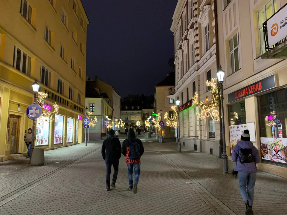 Oświetlenie świąteczne w centrum Rzeszowa