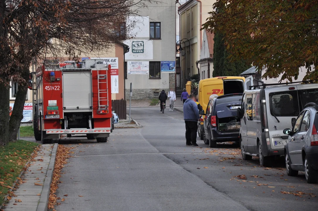 Interwencja strażaków na ul. Janka Bytnara w Kolbuszowej