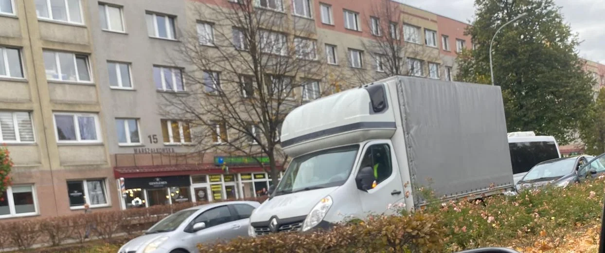 Kolizja na ulicy Marszałkowskiej w Rzeszowie