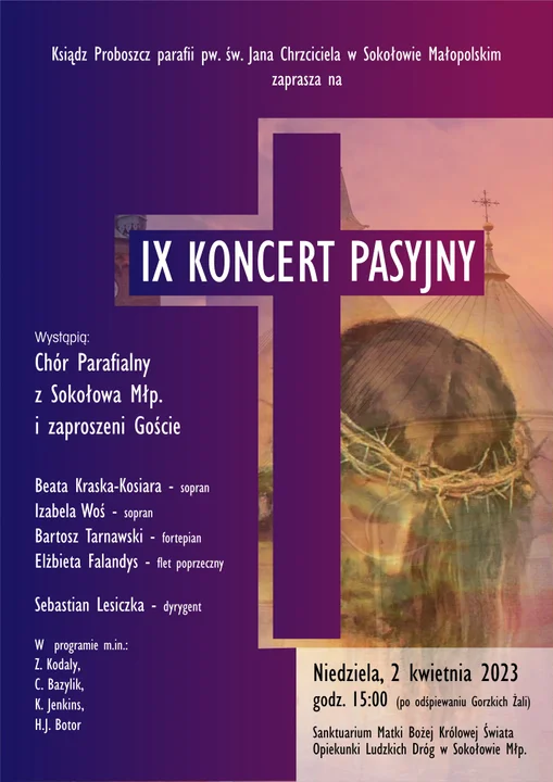 Koncert o tematyce pasyjnej.