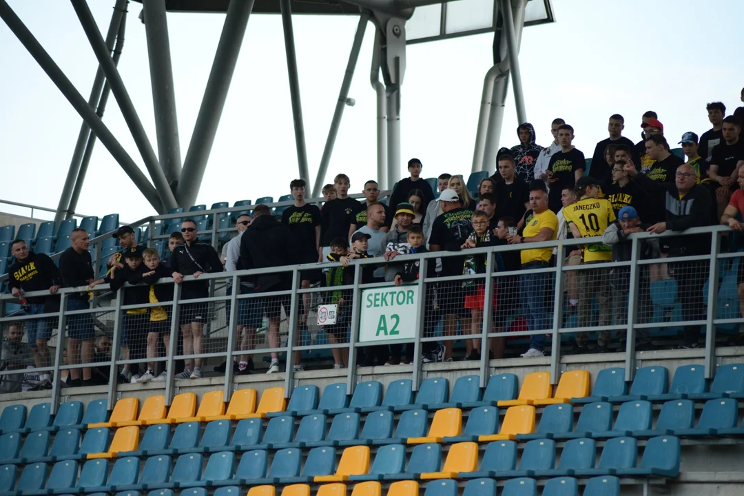 Kibice na meczu Siarka Tarnobrzeg - Pogoń Siedlce