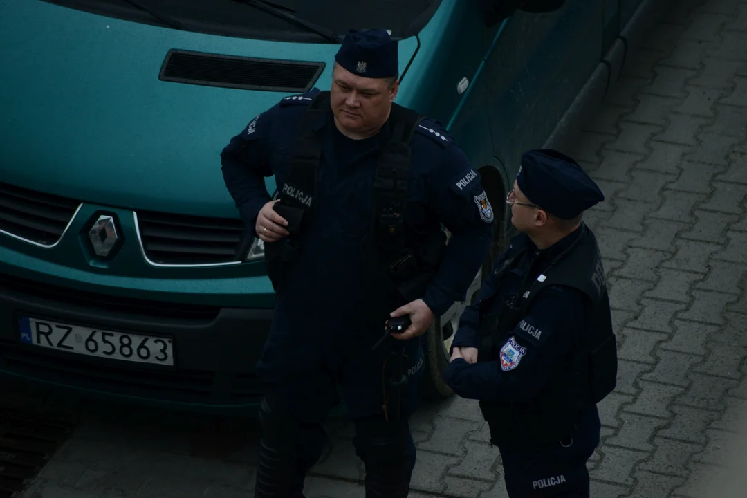 Policja zabezpiecza mecz Siarki Tarnobrzeg z Motorem Lublin