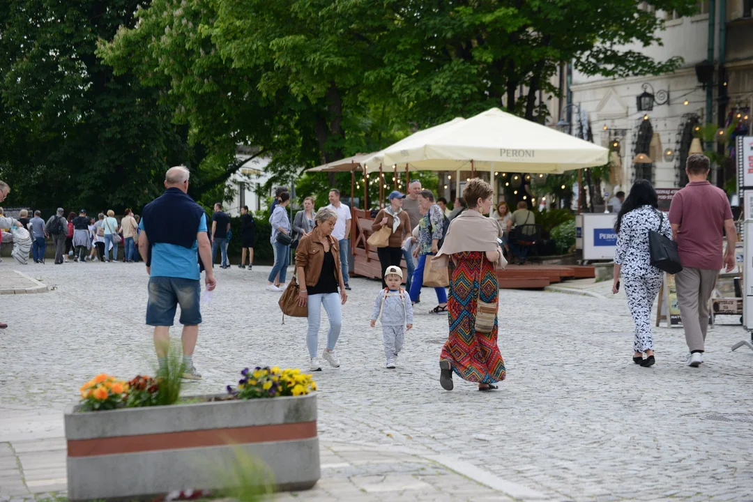 Mnóstwo turystów w Sandomierzu - 18.05.2024