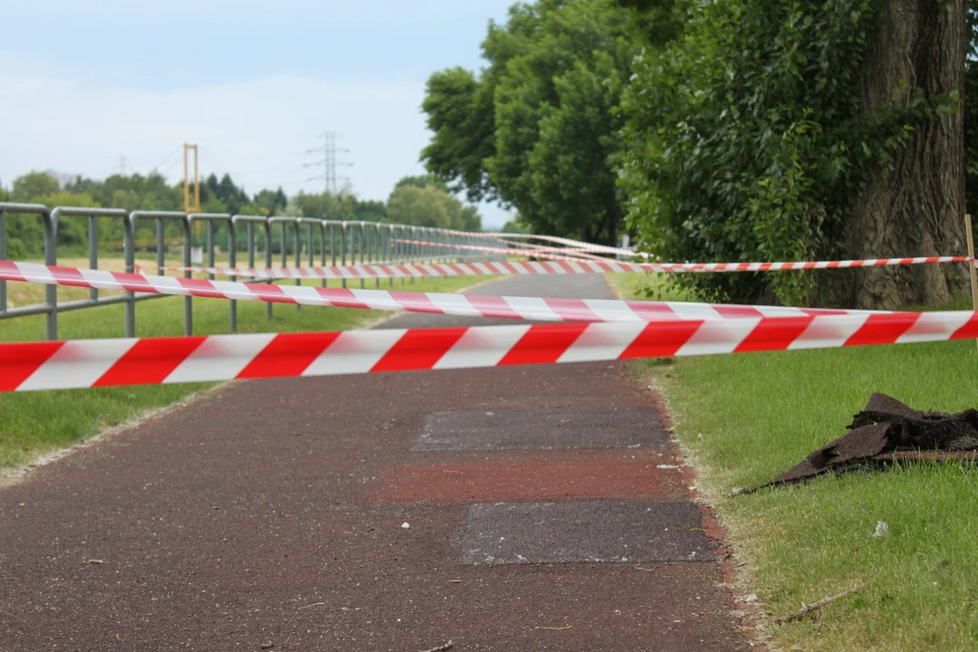 Ścieżka biegowa na Bulwarach tymczasowo zamknięta. Trwają prace nad nawierzchnią