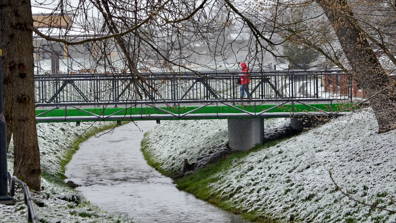 Zima wróciła do Kolbuszowej. Krokodyl i pisanka wielkanocna przykryte śniegiem. Jaka pogoda na święta? [ZDJĘCIA] - Zdjęcie główne