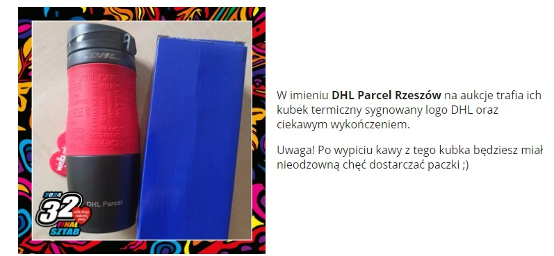 Kubek termiczny - DHL Parcel