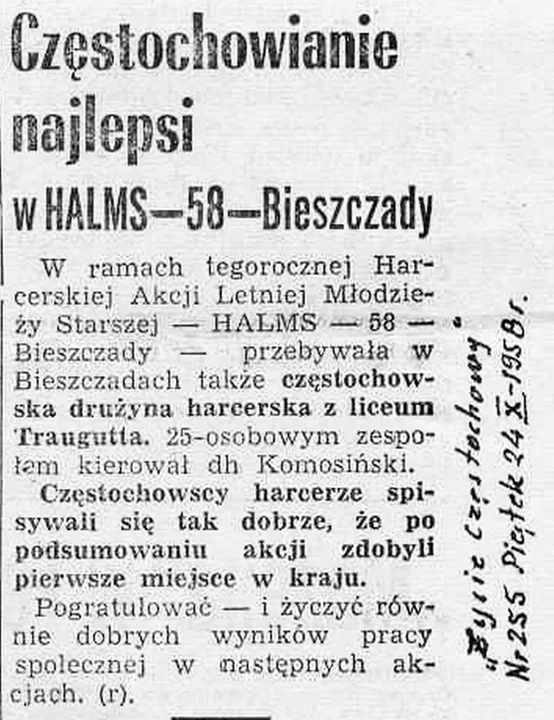 Bieszczady z 1958 roku. Wspomnienia