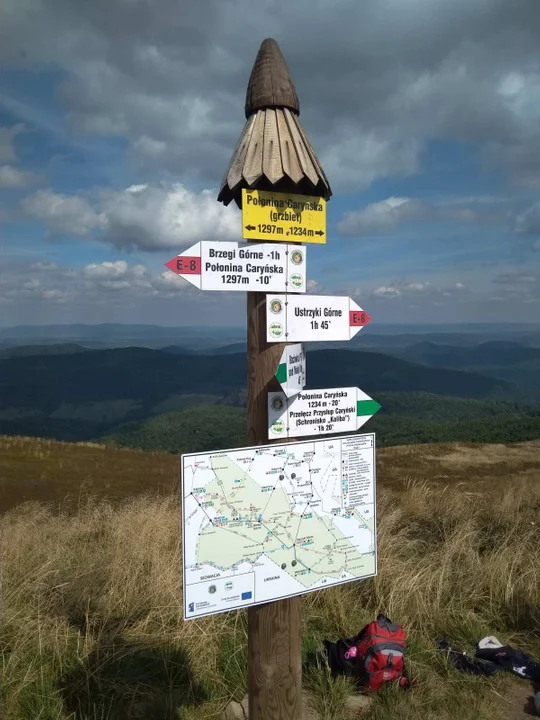 Szlak na Połoninę Caryńską z Przełęczy Wyżniańskiej