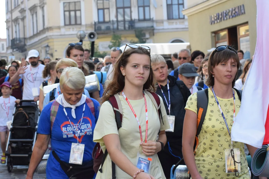 Wyjście Pielgrzymki Tarnowskiej z Tarnowa