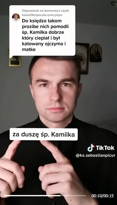 Ksiądz Sebastian Picur po śmierci małego Kamilka