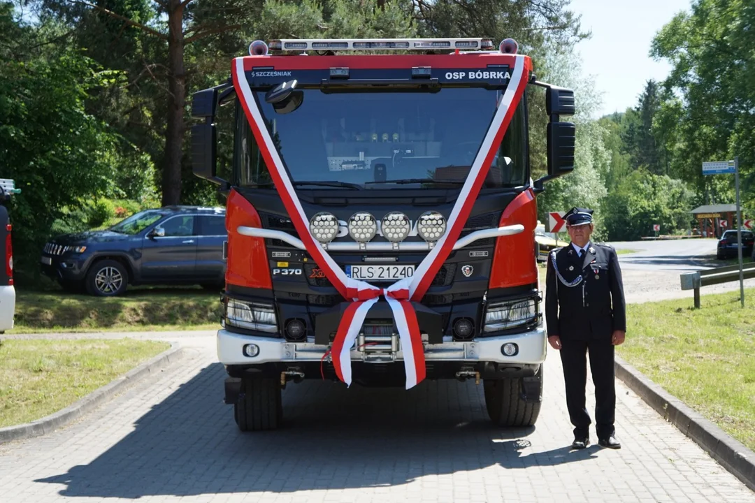 Nowy samochód pożarniczy w Bóbrce