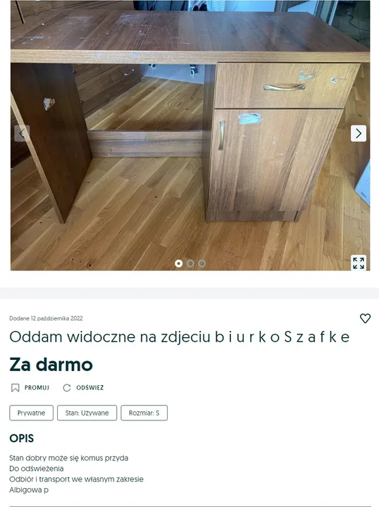 Te przedmioty rzeszowianie oddadzą za darmo. Przegląd ogłoszeń z OLX