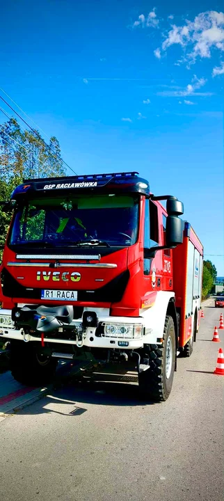 Pożar traw w regionie